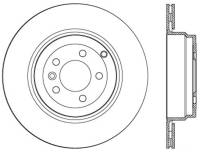 StopTech Sport Slotted Brake Rotor; Rear Right