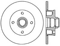 StopTech Sport Slotted Cryo Brake Rotor; Rear Left