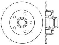 StopTech Sport Slotted Cryo Brake Rotor; Rear Left