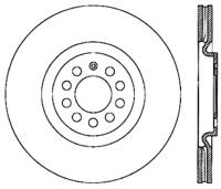 StopTech Sport Slotted Cryo Brake Rotor; Front Left