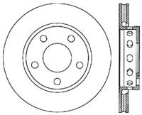 StopTech Sport Slotted Cryo Brake Rotor; Rear Left