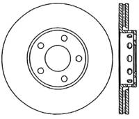 StopTech Sport Slotted Cryo Brake Rotor; Rear Left