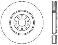 StopTech Sport Slotted Cryo Brake Rotor; Front Right