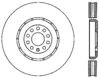 StopTech Sport Slotted Cryo Brake Rotor; Front Left