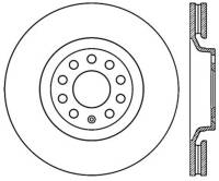 StopTech Sport Slotted Cryo Brake Rotor; Front Left