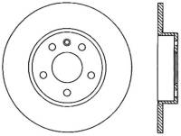 StopTech Sport Slotted Cryo Brake Rotor; Rear Left