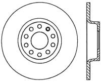 StopTech Sport Slotted Cryo Brake Rotor; Rear Left