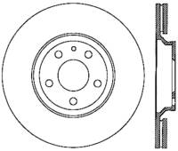 StopTech Sport Slotted Cryo Brake Rotor; Front Left