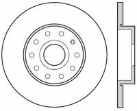 StopTech Sport Slotted Cryo Brake Rotor; Rear Left