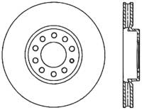 StopTech Sport Slotted Cryo Brake Rotor; Front and Rear Left