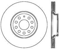 StopTech Sport Slotted Cryo Brake Rotor; Rear Left