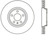 StopTech Sport Slotted Cryo Brake Rotor; Front Left