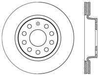 StopTech Sport Slotted Cryo Brake Rotor; Front Left