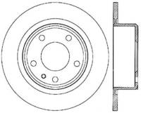 StopTech Sport Slotted Cryo Brake Rotor; Rear Left