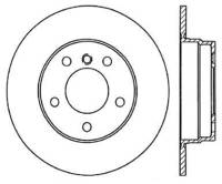 StopTech Sport Slotted Cryo Brake Rotor; Rear Left