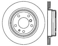 StopTech Sport Slotted Cryo Brake Rotor; Rear Left