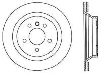 StopTech Sport Slotted Cryo Brake Rotor; Rear Right