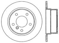 StopTech Sport Slotted Cryo Brake Rotor; Rear Left