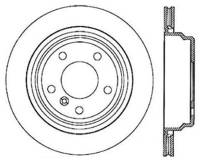 StopTech Sport Slotted Cryo Brake Rotor; Rear Left