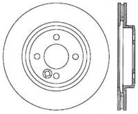 StopTech Sport Slotted Cryo Brake Rotor; Front Left