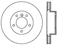 StopTech Sport Slotted Cryo Brake Rotor; Front Left