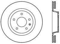 StopTech Sport Slotted Cryo Brake Rotor; Rear Left