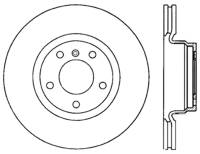 StopTech Sport Slotted Brake Rotor; Rear Left