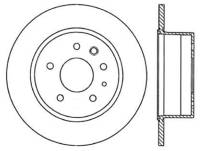 StopTech Sport Slotted Cryo Brake Rotor; Rear Left