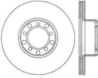 StopTech Sport Slotted Cryo Brake Rotor; Front Left