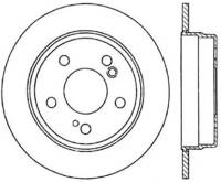 StopTech Sport Slotted Cryo Brake Rotor; Rear Left