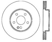 StopTech Sport Slotted Brake Rotor; Front Left