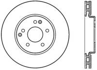 StopTech Sport Slotted Cryo Brake Rotor; Front Left