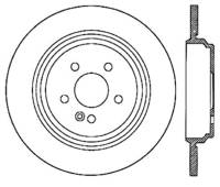 StopTech Sport Slotted Brake Rotor; Rear Left