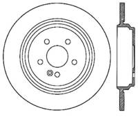 StopTech Sport Slotted Brake Rotor; Rear Right