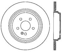 StopTech Sport Slotted Brake Rotor; Rear Left