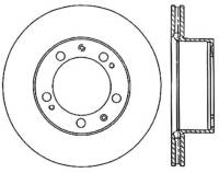 StopTech Sport Slotted Cryo Brake Rotor; Front Left