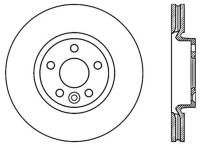 StopTech Sport Slotted Brake Rotor; Front Right