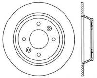 StopTech Sport Slotted Cryo Brake Rotor Rear Right 126.38007CSR