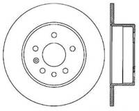 StopTech Sport Slotted Cryo Brake Rotor Rear Right 126.38011CSR