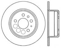 StopTech Sport Slotted Cryo Brake Rotor Rear Right 126.39007CSR