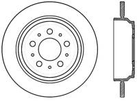 StopTech Sport Slotted Cryo Brake Rotor Rear Right 126.39030CSR