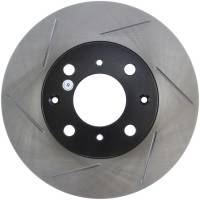 Stoptech - StopTech Power Slot 90-91 Honda CRX Si 1.6L Rear Disc Front Left Slotted Rotor - 126.40013SL - Image 1