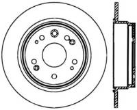 StopTech Sport Slotted Cryo Brake Rotor Rear Right 126.40058CSR