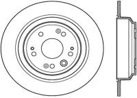 StopTech Sport Slotted Cryo Brake Rotor Rear Right 126.40077CSR