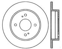 StopTech Sport Slotted Cryo Brake Rotor Rear Right 126.42016CSR