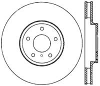 StopTech Power Slot 06-07 350Z / 05-07 G35 / 06-07 G35X SportStop CRYO Slotted Front Left Rotor - 126.42080CSL