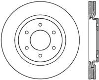 StopTech Power Slot 08-09 Infiniti QX4/QX56 / 07-09 Nissan Armada Left Front Slotted Cryo Rotor - 126.42099CSL