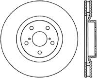 StopTech Power Slot 5/93-98 Supra Turbo Front Left SportStop CRYO Slotted Rotor - 126.44103CSL