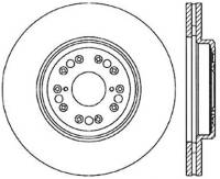 StopTech Sport Slotted (CRYO) 95-00 Lexus LS Front Left Rotor - 126.44107CSL