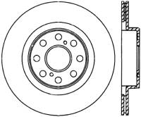 StopTech Sport Slotted Cryo Brake Rotor Rear Right 126.44120CSR